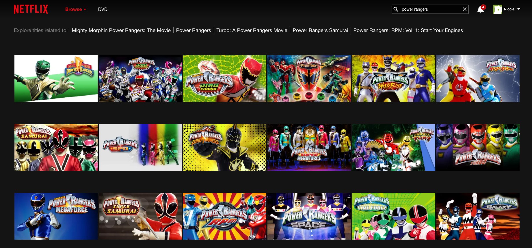 Power rangers discount super samurai netflix