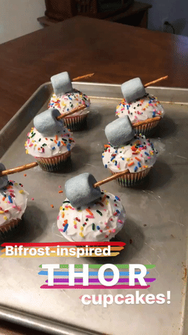 The Daily Crate | Looter Recipe: You're Worthy of Rainbow Bifrost Thor Cupcakes!
