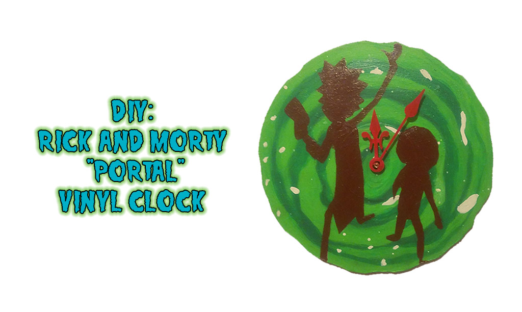 DIY: Tic Toc Rick and Morty ‘Portal’ Vinyl Clock