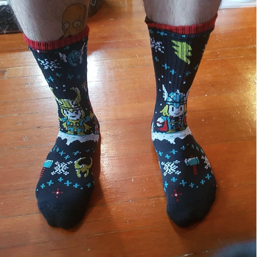 Looter Love: Thor/Loki Holiday Loot Socks! | The Daily Crate