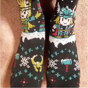 The Daily Crate | Looter Love: Thor/Loki Holiday Loot Socks!