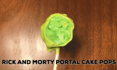 Looter Recipe: Rick and Morty Portal Cake Pops!