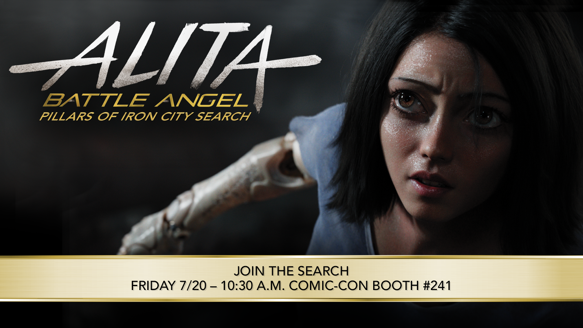 Alita: Battle Angel Pillars of Iron City Search at SDCC!