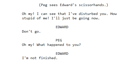 The Daily Crate | Anatomy of a Scene: Peg Meets Edward from Edward Scissorhands