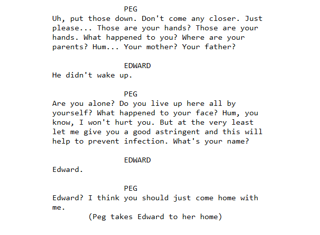 The Daily Crate | Anatomy of a Scene: Peg Meets Edward from Edward Scissorhands