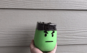 Looter Recipe: Hulk Pudding Cups!