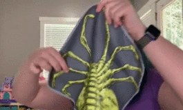 Looter Love: Alien Facehugger Face Towel!