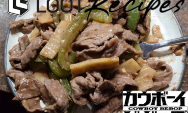 Looter Recipes: Bell Peppers & Beef from Cowboy Bebop