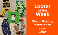 Looter of the Week: Shaun Rushby for Loot Socks