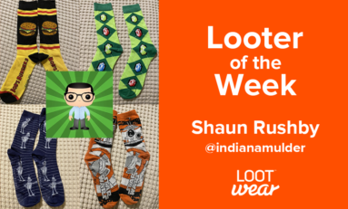 Looter of the Week: Shaun Rushby for Loot Socks
